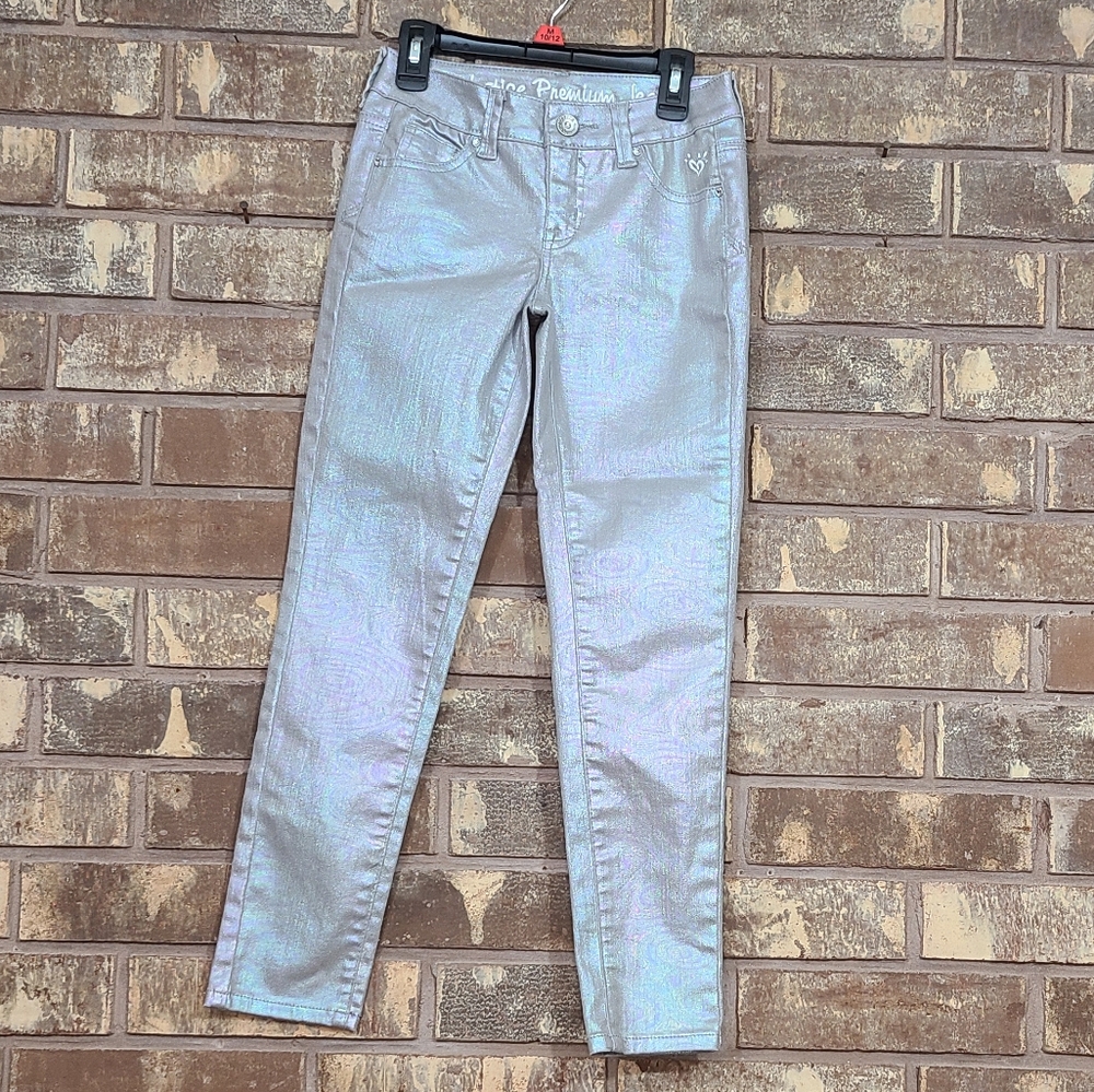 Justice Premium Denim Water Slick/ Holographic 10R